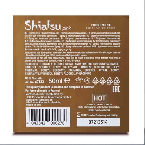 SHIATSU PHEROMON FRAGRANCE WOMAN PINK 50 ML SHIATSU PHEROMON FRAGRANCE WOMAN PINK 50 ML