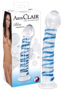 TRWAŁE EKSKLUZYWNE SZKLANE DILDO PENIS POCHWA ANAL ARTS CLAIR BLEU GLASS DILDO