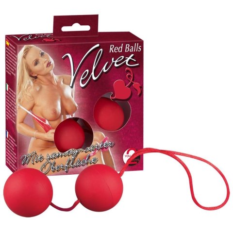 KULKI GEJSZY TRENING MIĘŚNI KEGLA KORALIKI JAJKA KULKI-VELVET RED BALLS KULKI GEJSZY TRENING MIĘŚNI KEGLA KORALIKI JAJKA KULKI-VELVET RED BALLS