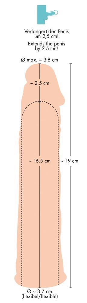 PRZEDŁUŻKA NA PENISA DUŻA GRUBA NAKŁADKA POSZERZA SILICONE EXTENSION FLESH PRZEDŁUŻKA NA PENISA DUŻA GRUBA NAKŁADKA POSZERZA SILICONE EXTENSION FLESH