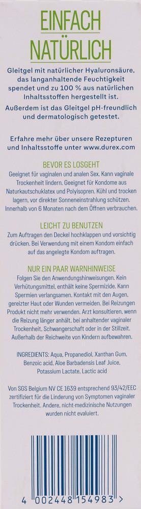 Durex Naturals Lubricant100 ml Durex Naturals Lubricant100 ml