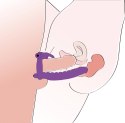 PIERŚCIEŃ EREKCYJNY SEX RING WIBRACJE STYMULATOR LOS ANALOS DOUBLE DE