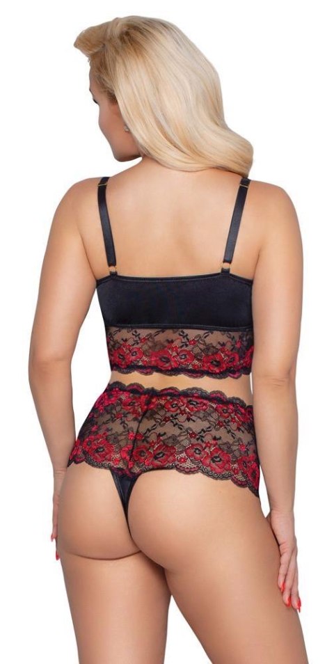 BRA AND BRIEFS BLACK/RED 2XL BRA AND BRIEFS BLACK/RED 2XL