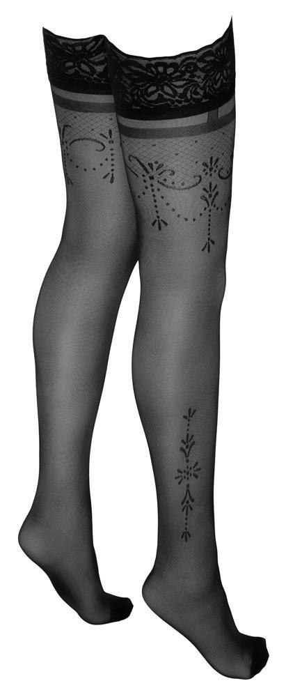 HOLD-UP STOCKINGS BLACK 4 HOLD-UP STOCKINGS BLACK 4