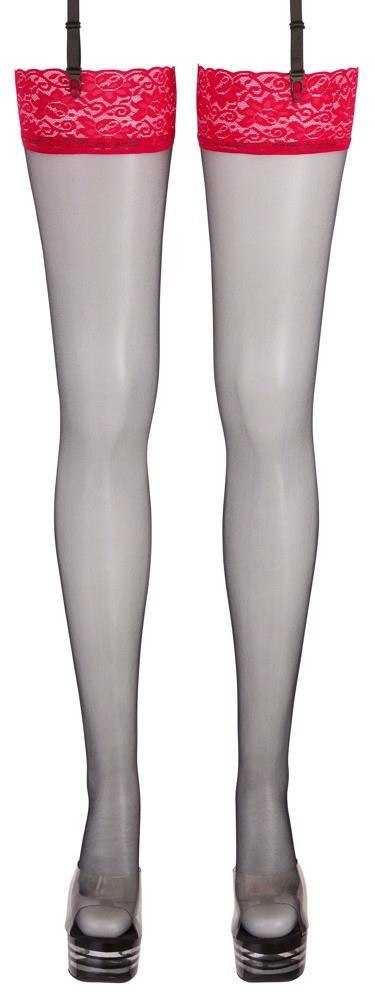 STOCKINGS BLACK/RED 5 STOCKINGS BLACK/RED 5