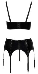 Vinyl Shelf Bra Set S
