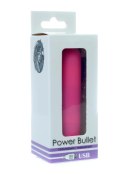 POWER BULLET USB 10 FUNCTIONS GLOSSY MATTE PINK