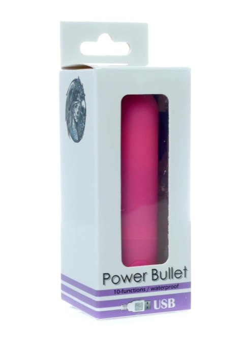 POWER BULLET USB 10 FUNCTIONS GLOSSY MATTE PINK POWER BULLET USB 10 FUNCTIONS GLOSSY MATTE PINK
