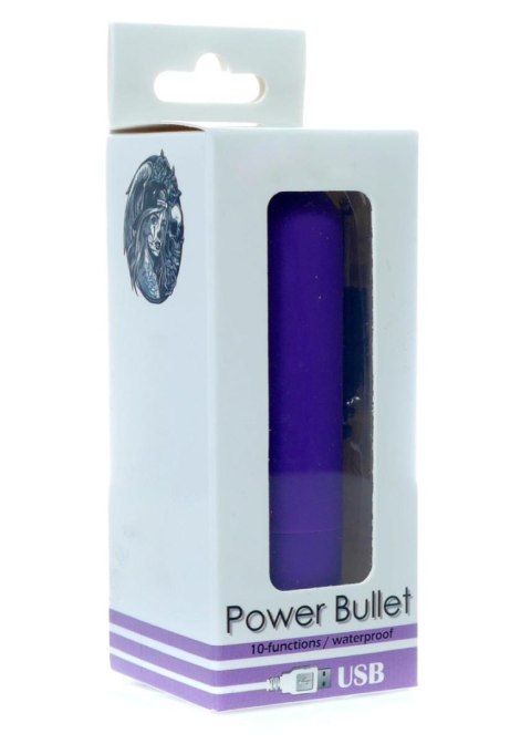 POWER BULLET USB 10 FUNCTIONS GLOSSY MATTE PURPLE POWER BULLET USB 10 FUNCTIONS GLOSSY MATTE PURPLE