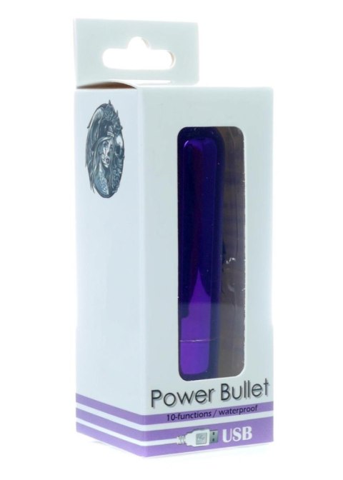 POWER BULLET USB 10 FUNCTIONS GLOSSY PURPLE POWER BULLET USB 10 FUNCTIONS GLOSSY PURPLE