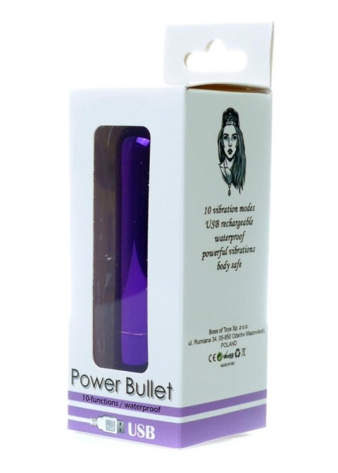 POWER BULLET USB 10 FUNCTIONS GLOSSY PURPLE POWER BULLET USB 10 FUNCTIONS GLOSSY PURPLE