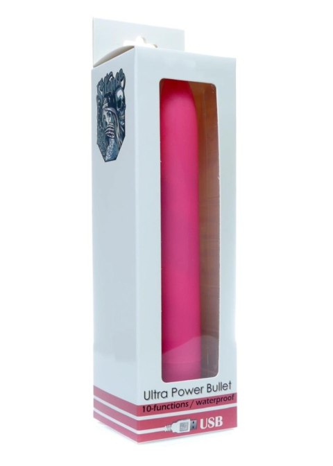 ULTRA POWER BULLET USB 10 FUNCTIONS MATTE PINK ULTRA POWER BULLET USB 10 FUNCTIONS MATTE PINK