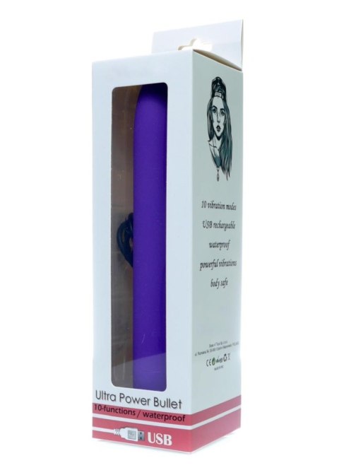 ULTRA POWER BULLET USB 10 FUNCTIONS MATTE PURPLE ULTRA POWER BULLET USB 10 FUNCTIONS MATTE PURPLE