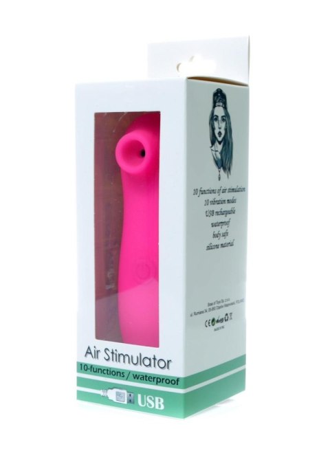 AIR STIMULATOR USB 10 FUNCTIONS DARK PINK AIR STIMULATOR USB 10 FUNCTIONS DARK PINK
