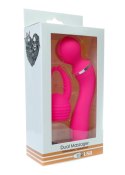 DUAL MASSAGER + OVERLAY USB 10+10 FUNCTIONS PINK
