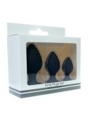 SILICONE ANAL PLUGS SET (2,8 / 3,5 / 4,4 CM) 0.1