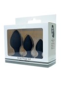 SILICONE ANAL PLUGS SET (2,8 / 3,5 / 4,4 CM) 0.1