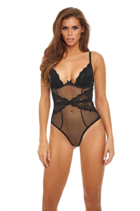 BOMBSHELL BOUDOIR PEEK A BOO TEDDY BLK, S BOMBSHELL BOUDOIR PEEK A BOO TEDDY BLK, S