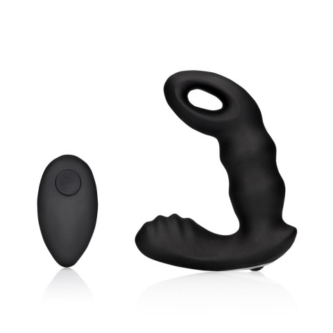 Beaded Vibrating Prostate Massager with Remote Control - Black Beaded Vibrating Prostate Massager with Remote Control - Black