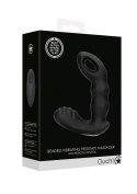 Beaded Vibrating Prostate Massager with Remote Control - Black