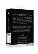 Beaded Vibrating Prostate Massager with Remote Control - Black