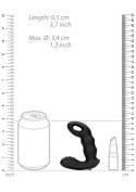 Beaded Vibrating Prostate Massager with Remote Control - Black
