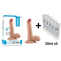 REALISTYCZNE DILDO SZTUCZNY PENIS 19,5CM+LUBRYKANT