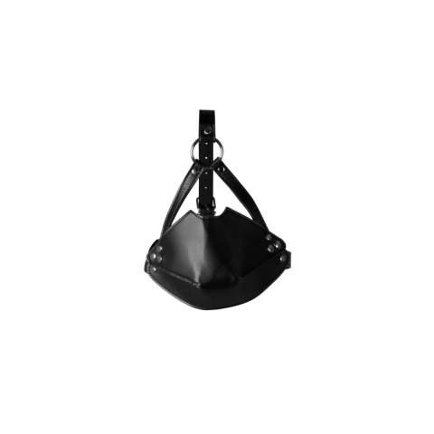Head Harness with Mouth Cover and Breathable Ball Gag - Black Head Harness with Mouth Cover and Breathable Ball Gag - Black