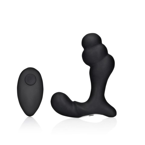 Stacked Vibrating Prostate Massager with Remote Control - Black Stacked Vibrating Prostate Massager with Remote Control - Black
