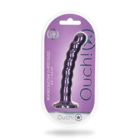 Beaded Silicone G-Spot Dildo - 6,5'' / 16,5 cm Beaded Silicone G-Spot Dildo - 6,5'' / 16,5 cm