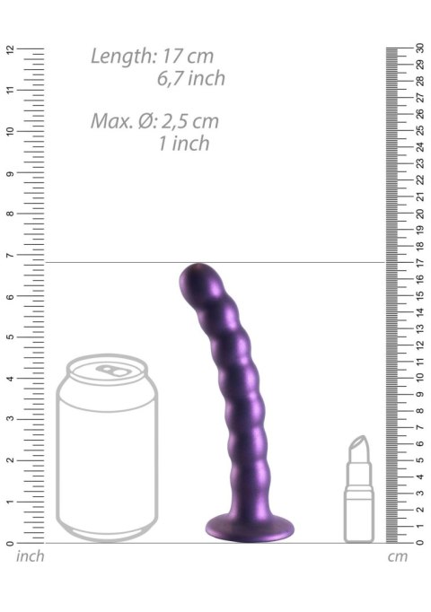Beaded Silicone G-Spot Dildo - 6,5'' / 16,5 cm Beaded Silicone G-Spot Dildo - 6,5'' / 16,5 cm