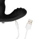 Beaded Vibrating Prostate Massager with Remote Control - Black