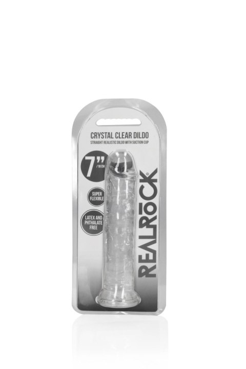 Straight Realistic Dildo with Suction Cup - 7'' / 18 Straight Realistic Dildo with Suction Cup - 7'' / 18