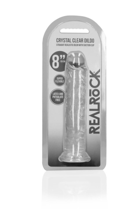 Straight Realistic Dildo with Suction Cup - 8'' / 20 Straight Realistic Dildo with Suction Cup - 8'' / 20