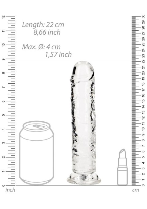 Straight Realistic Dildo with Suction Cup - 8'' / 20 Straight Realistic Dildo with Suction Cup - 8'' / 20