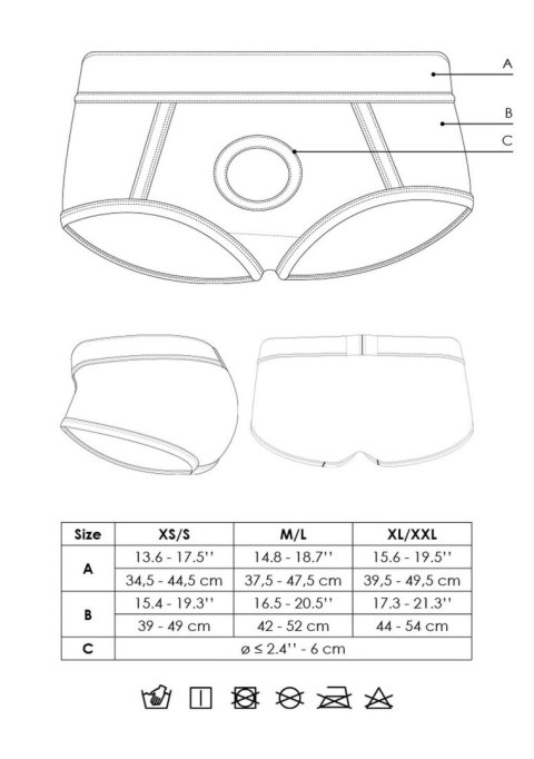 Vibrating Strap-on Brief - M/L Vibrating Strap-on Brief - M/L