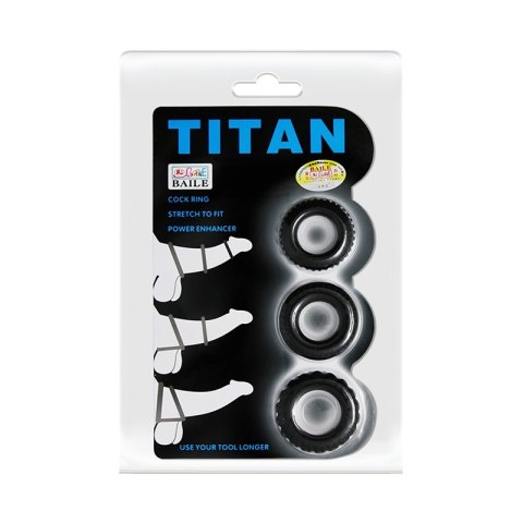 KOMPLET 3 PIERŚCIENI TITAN LYBAILE KOMPLET 3 PIERŚCIENI TITAN LYBAILE