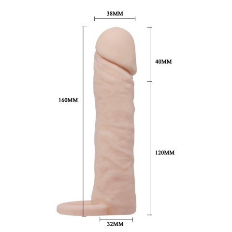 Nakładka na penisa 16cm Pretty Love Nakładka na penisa 16cm Pretty Love