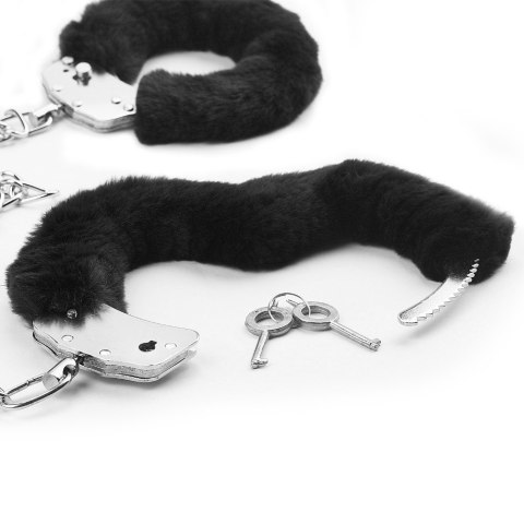 KAJDANKI FLUFFY LEG CUFFS CZARNE KAJDANKI FLUFFY LEG CUFFS CZARNE