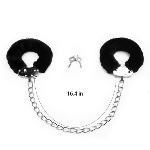 KAJDANKI FLUFFY LEG CUFFS CZARNE KAJDANKI FLUFFY LEG CUFFS CZARNE