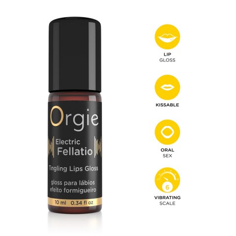 BŁYSZCZYK STYMULUJĄCY SEXY VIBE! - ELETRIC FELLATIO VIBRATING GLOSS 15ML BŁYSZCZYK STYMULUJĄCY SEXY VIBE! - ELETRIC FELLATIO VIBRATING GLOSS 15ML