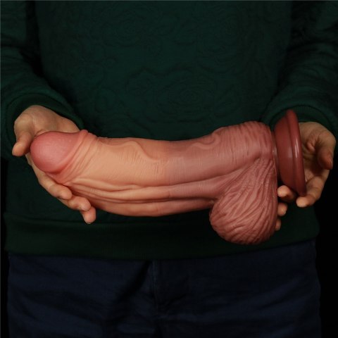 DILDO 10'' DUAL LAYERED PLATINUM SILICONE COCK DILDO 10'' DUAL LAYERED PLATINUM SILICONE COCK