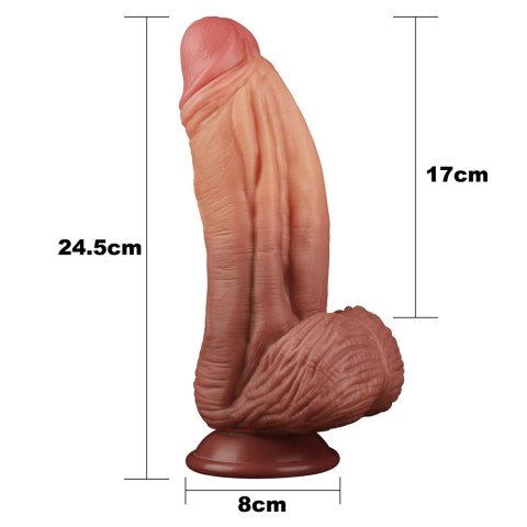 DILDO 10'' DUAL LAYERED PLATINUM SILICONE COCK DILDO 10'' DUAL LAYERED PLATINUM SILICONE COCK