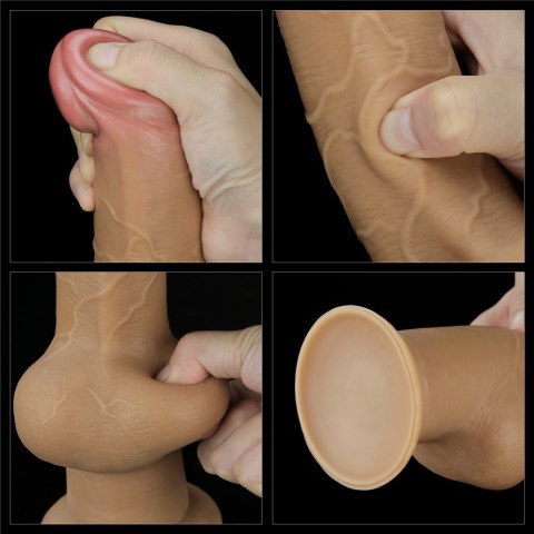 DONG 9.5'' DUAL LAYERED HANDLE COCK DONG 9.5'' DUAL LAYERED HANDLE COCK