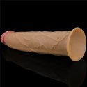 WIBRATOR 9.0'' DUAL LAYERED PLATINUM SILICONE ROTATOR