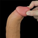 WIBRATOR 9.0'' DUAL LAYERED PLATINUM SILICONE ROTATOR