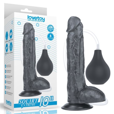 DILDO 10'' SQUIRT EXTREME DILDO - BLACK DILDO 10'' SQUIRT EXTREME DILDO - BLACK