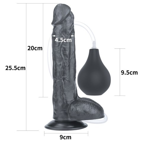 DILDO 10'' SQUIRT EXTREME DILDO - BLACK DILDO 10'' SQUIRT EXTREME DILDO - BLACK