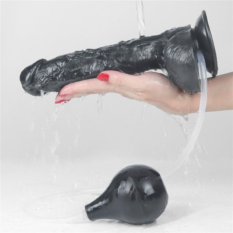 DILDO 10'' SQUIRT EXTREME DILDO - BLACK DILDO 10'' SQUIRT EXTREME DILDO - BLACK