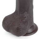 DILDO 7'' SLIDING SKIN DUAL LAYER DONG - BLACK